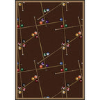 Joy Carpets Snookered Area Rug – Billiards & Game Room Rug Joy Carpets