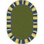 Joy Carpets Clean Green Bold Area Rug – Kids Classroom Rug Joy Carpets