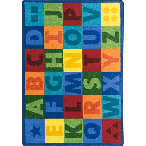 Joy Carpets Colorful Learning Multi Area Rug – Kids Learning Classroom Rug Joy Carpets
