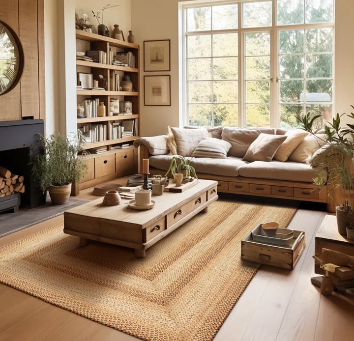 Cookie Dough Braided Jute Rug Homespice Rugs