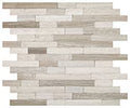 Chenille White, Random Linear, Straight Edge, Mix Daltile