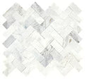 Daphne White, Herringbone, Straight Edge, Mix Daltile