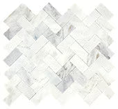 Daphne White, Herringbone, Straight Edge, Mix Daltile