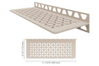 Schluter-SHELF-W Rectangular Wall Shelf for Tile Shower in Floral Schluter