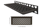 Schluter-SHELF-W Rectangular Wall Shelf for Tile Shower in Floral Schluter