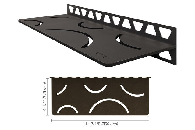 Schluter-SHELF-W Rectangular Wall Shelf for Tile Showers Style Curve Schluter