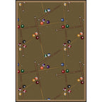 Joy Carpets Snookered Area Rug – Billiards & Game Room Rug Joy Carpets