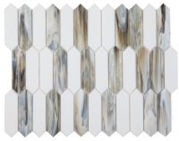 Newport Arrow Glass Mosaic 10.25 x 12.5 Elysium
