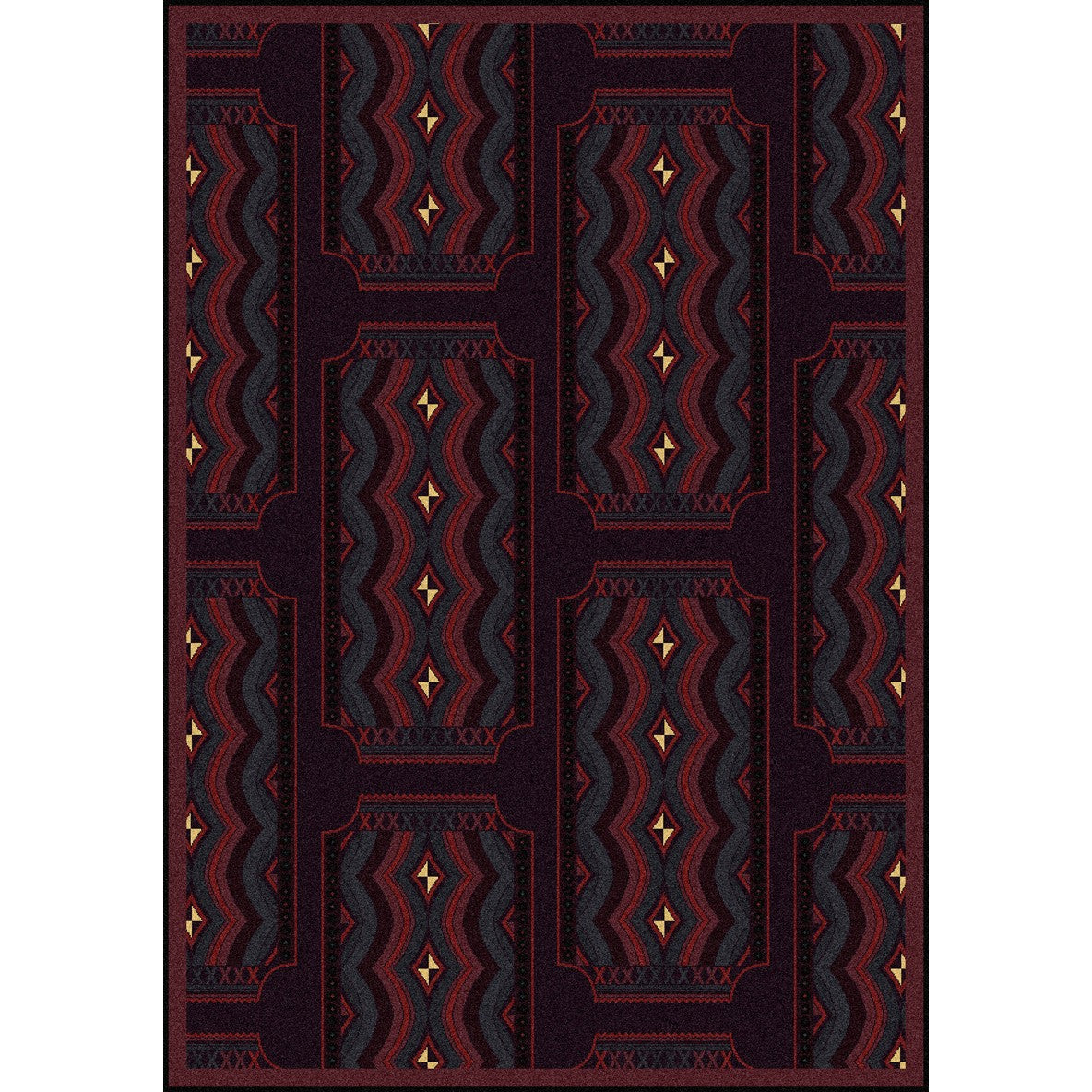 Deco Ticket Burgundy