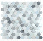 Penny Marble Mosaic 11 x 11.75 Elysium