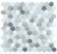 Penny Marble Mosaic 11 x 11.75 Elysium