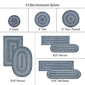 4 IN Denim Coaster Set of 6 Homespice Rugs