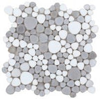 Growing Series Glass Pebble Mosaic Tile Elysium