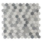 Penny Marble Mosaic 11 x 11.75 Elysium