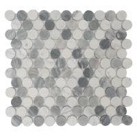 Penny Marble Mosaic 11 x 11.75 Elysium