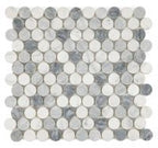 Penny Marble Mosaic 11 x 11.75 Elysium