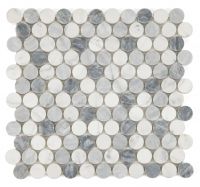 Penny Marble Mosaic 11 x 11.75 Elysium