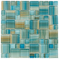 SPLASH Neptune Block Glass Mosaic Tile Anthology
