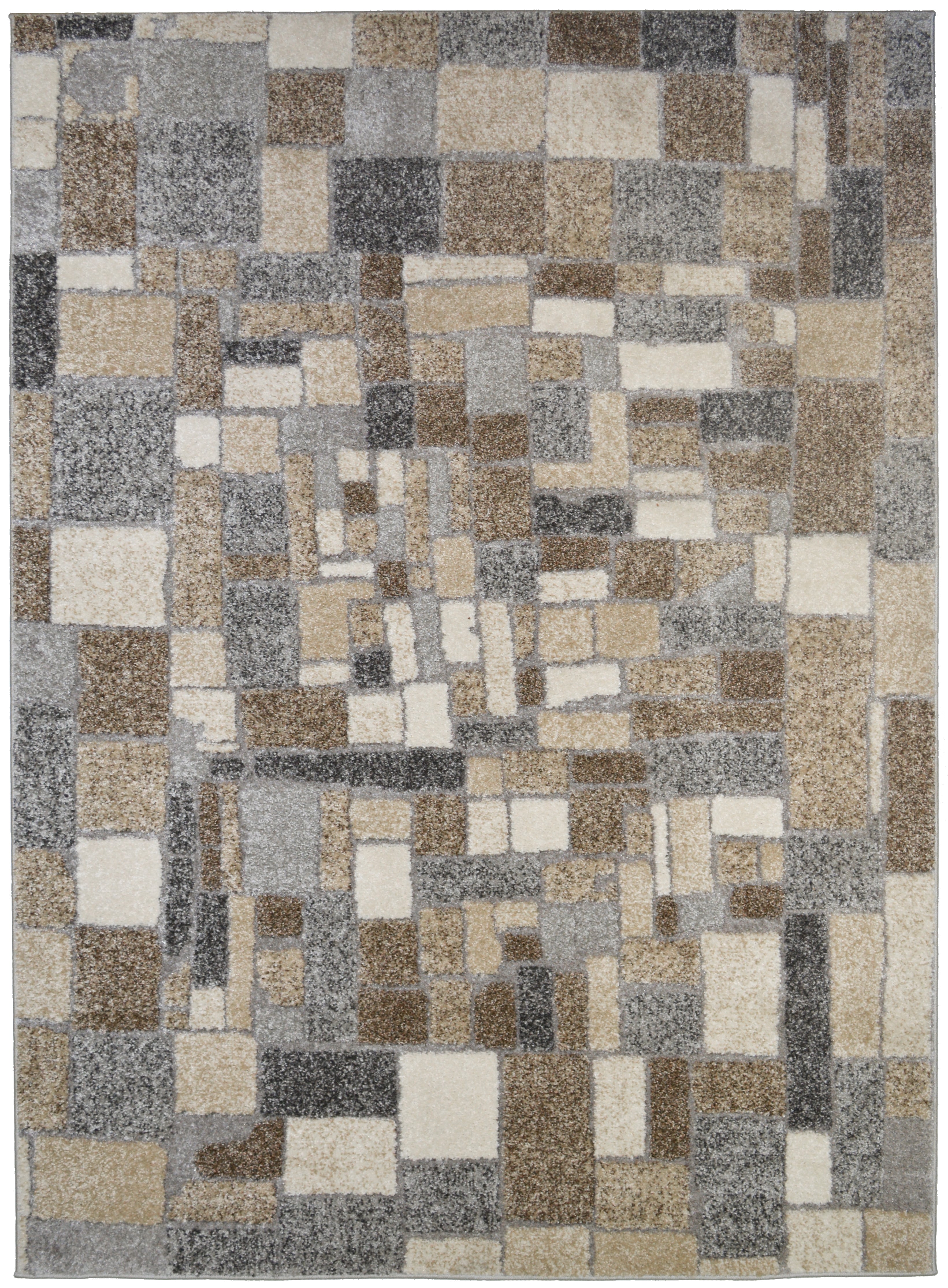 Mayberry Rugs Denver Cobblestone Multi Area Rug – Modern Casual Rug Mayberry Rug