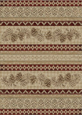 Mayberry Rugs American Destination Pineview Antique Area Rug – Rustic Lodge Rug Mayberry Rug