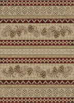 Mayberry Rugs American Destination Pineview Antique Area Rug – Rustic Lodge Rug Mayberry Rug
