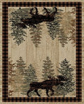 Mayberry Rugs American Destination Breckenridge Brown – Rustic Lodge Area Rug Mayberry Rug