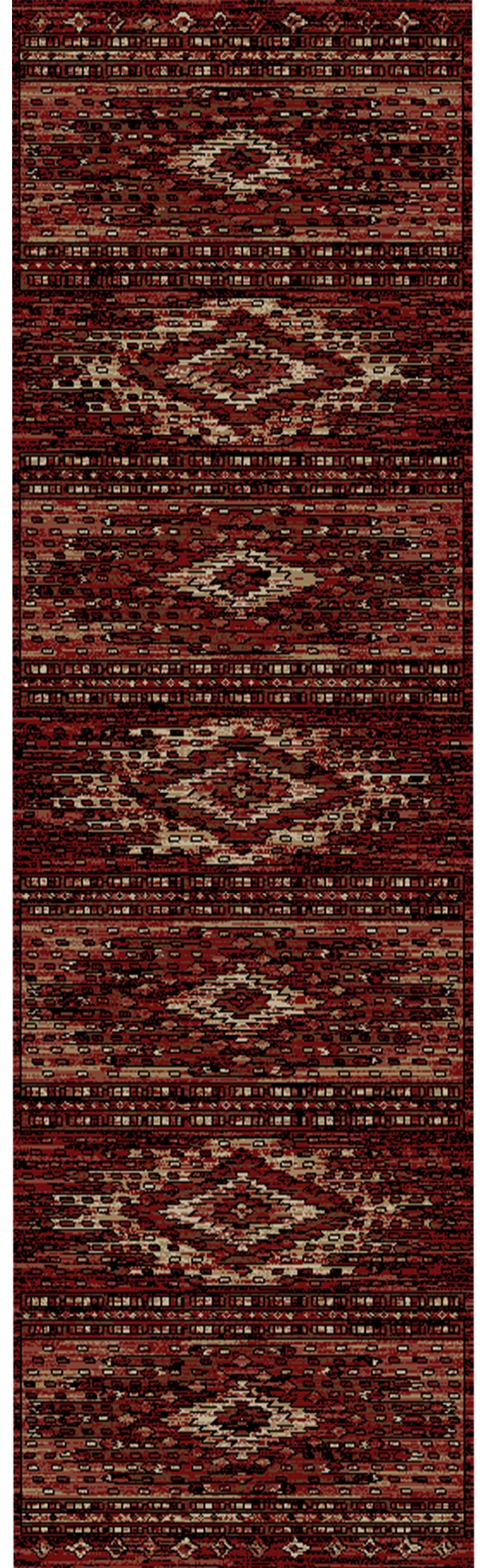 Mayberry Rugs Lodge King Diamond Head Red Area Rug – Rustic Cabin Lodge Rug Mayberry Rug