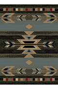 Mayberry Rugs Hearthside Rio Grande Ebony Area Rug – Southwestern Lodge Rug Mayberry Rug