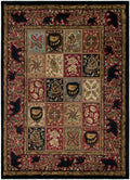 Mayberry Rugs American Destination Masters Lodge Ebony – Rustic Lodge Area Rug Mayberry Rug