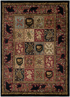 Mayberry Rugs American Destination Masters Lodge Ebony – Rustic Lodge Area Rug Mayberry Rug