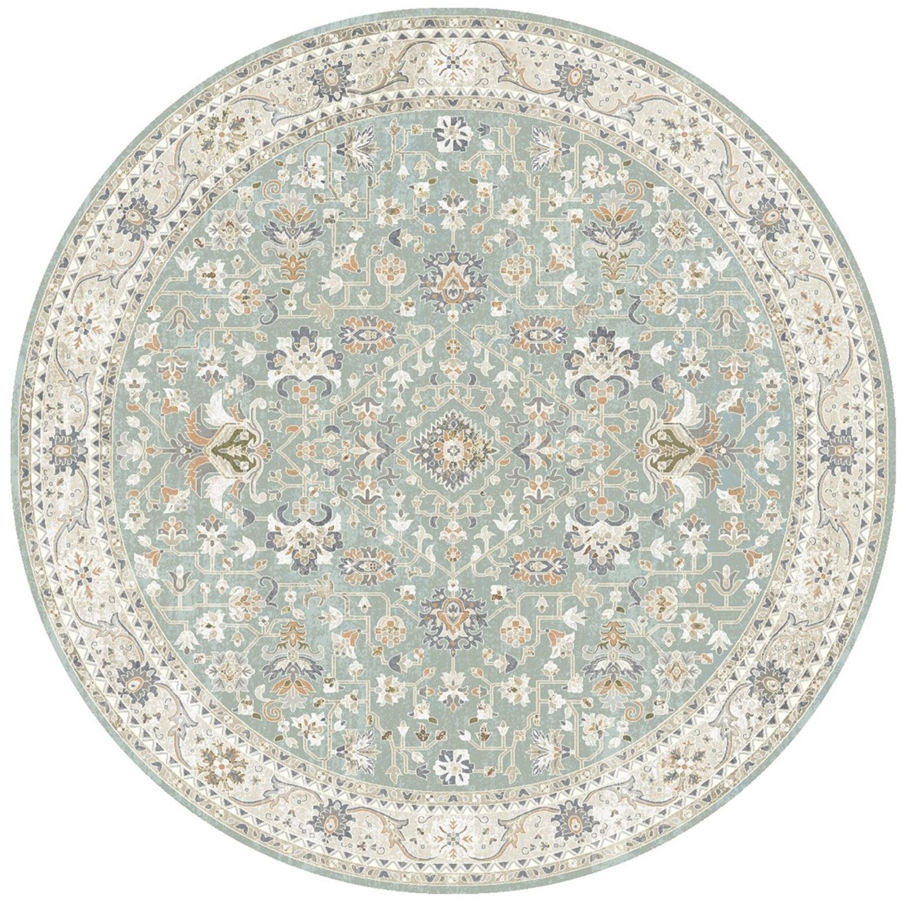 Mayberry Rugs Windsor Manchester Blue Area Rug – Traditional Home Decor Rug Mayberry Rug