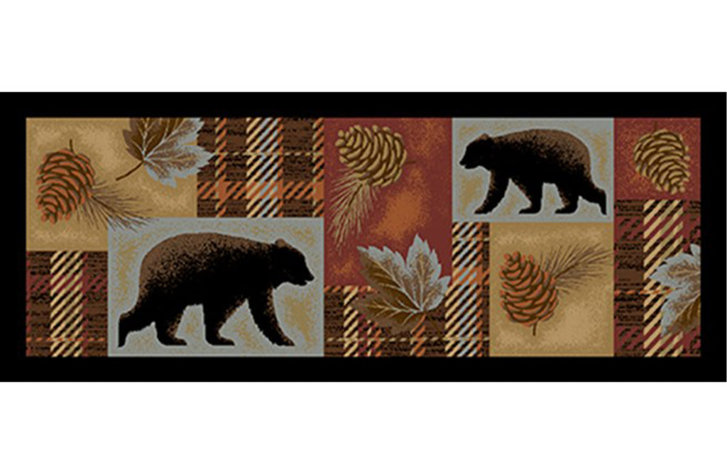 Mayberry Rugs Cozy Cabin Highland Forest Multi Area Rug – Rustic Cabin Lodge Rug Mayberry Rug