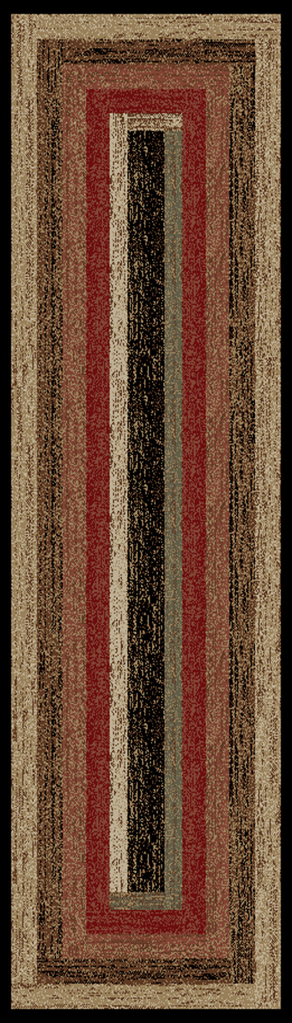 Mayberry Rugs Hearthside Rustic Panel Multi Area Rug – Rustic Cabin Lodge Rug Mayberry Rug