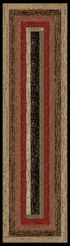 Mayberry Rugs Hearthside Rustic Panel Multi Area Rug – Rustic Cabin Lodge Rug Mayberry Rug