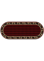 Mayberry Rugs American Destination Trailing Edge Red – Rustic Lodge Area Rug Mayberry Rug