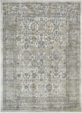Mayberry Rugs Firenze Grandeur Ivory Gray Area Rug – Traditional Ornate Rug Mayberry Rug