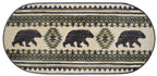 Mayberry Rugs Cozy Cabin Bear Brothers Multi Area Rug – Rustic Cabin Lodge Rug Mayberry Rug