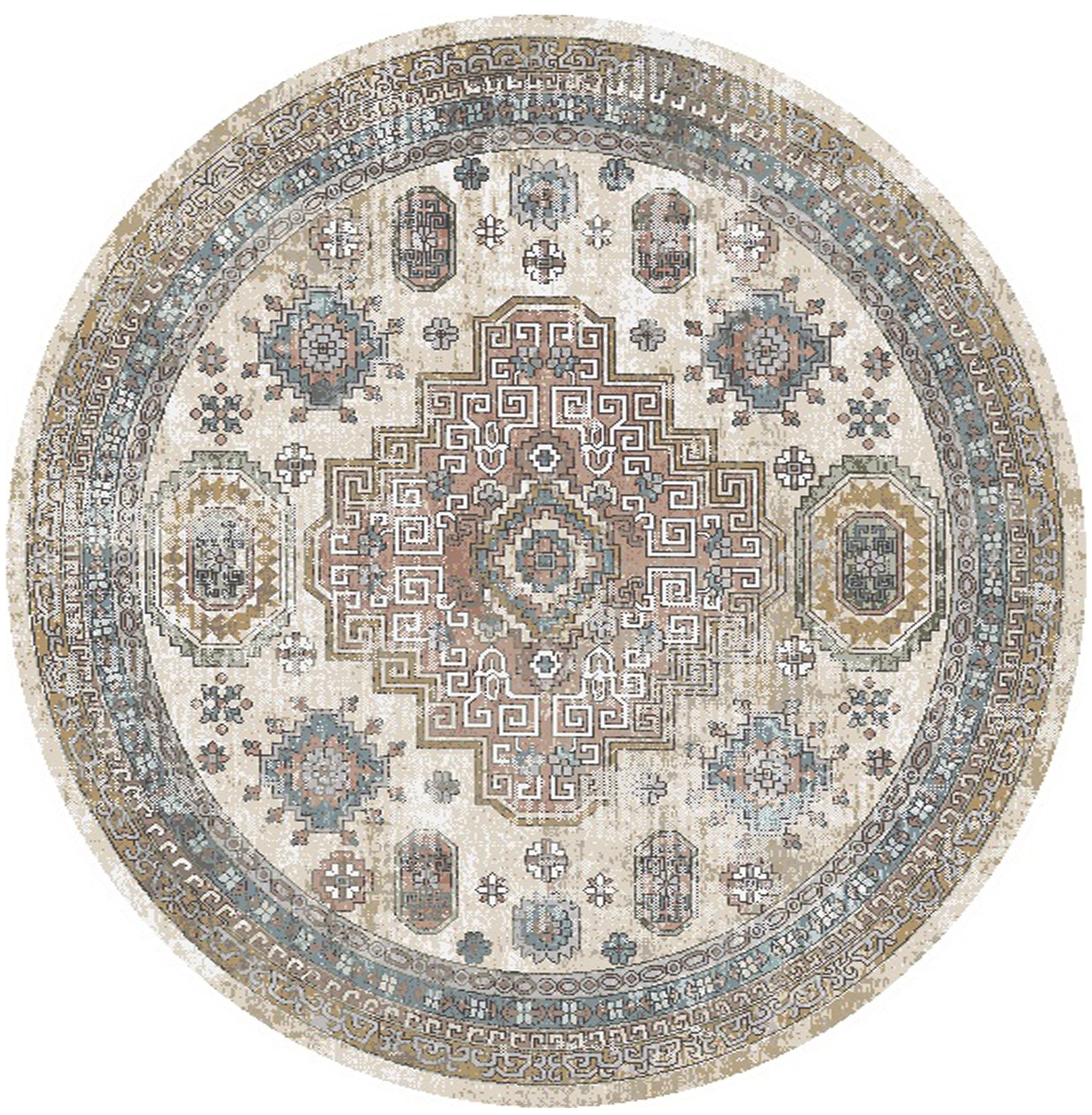 Mayberry Rugs Athens Tripoli Taupe Area Rug – Traditional Home Decor Rug Mayberry Rug