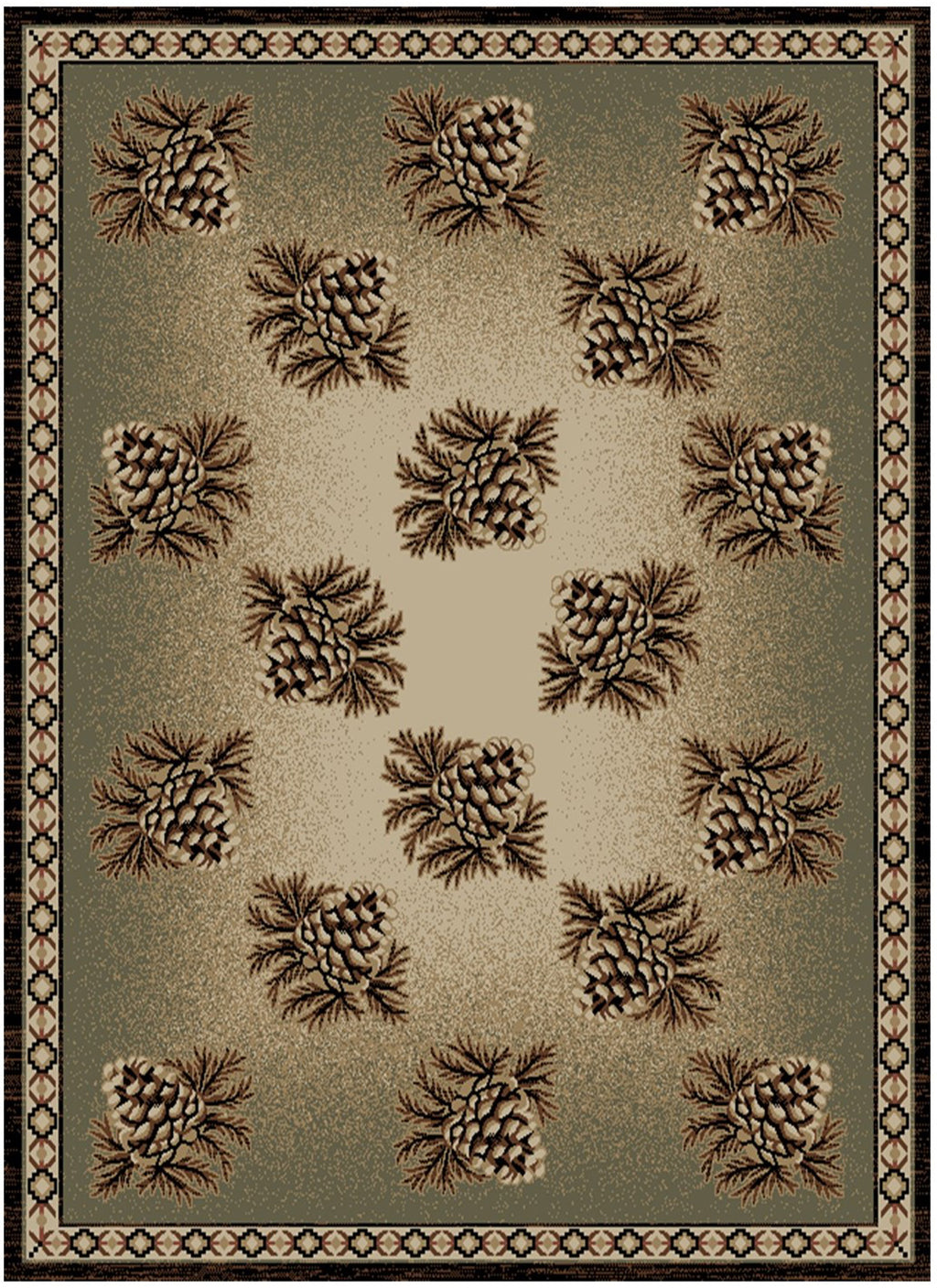 Mayberry Rugs Hearthside Rustling Forest Multi Area Rug – Rustic Cabin Lodge Rug Mayberry Rug