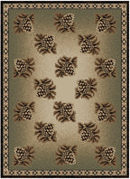 Mayberry Rugs Hearthside Rustling Forest Multi Area Rug – Rustic Cabin Lodge Rug Mayberry Rug