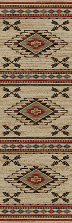 Mayberry Rugs American Destination Arrowhead Antique Area Rug – Southwestern Lodge Rug Mayberry Rug