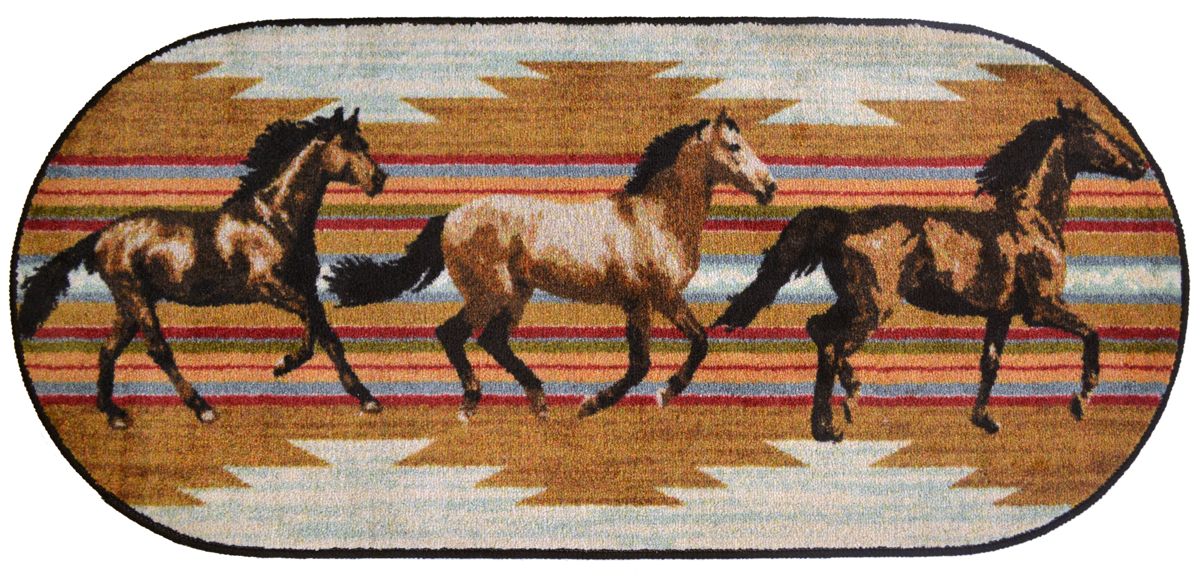 Mayberry Rugs Cozy Cabin Gallop Grey Area Rug – Western Cabin Lodge Rug Mayberry Rug