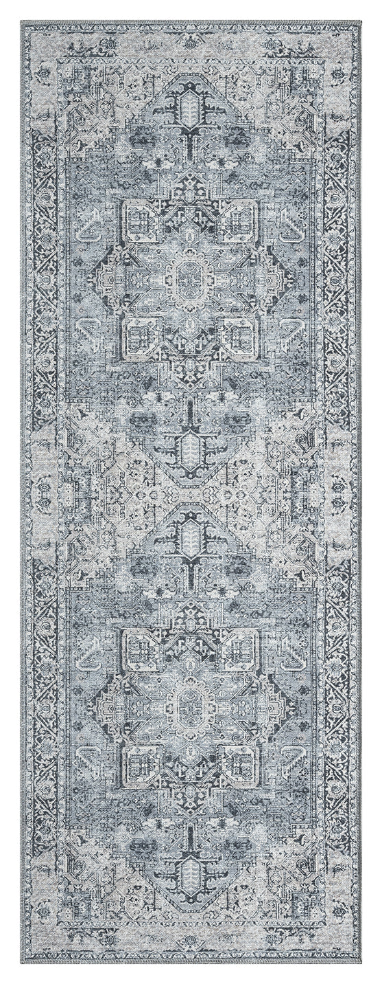 Mayberry Rugs Vintage Pompeii Gray Area Rug – Distressed Traditional Rug Mayberry Rug