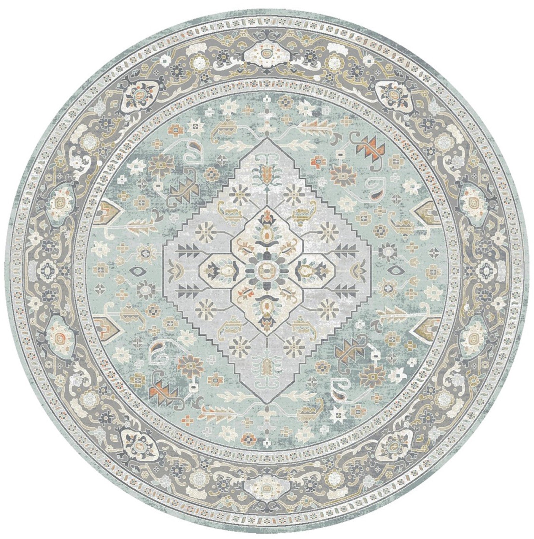 Mayberry Rugs Windsor Aria Gray Area Rug – Traditional Home Decor Rug Mayberry Rug
