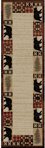 Mayberry Rugs American Destination Edgewood Multi – Rustic Lodge Area Rug Mayberry Rug