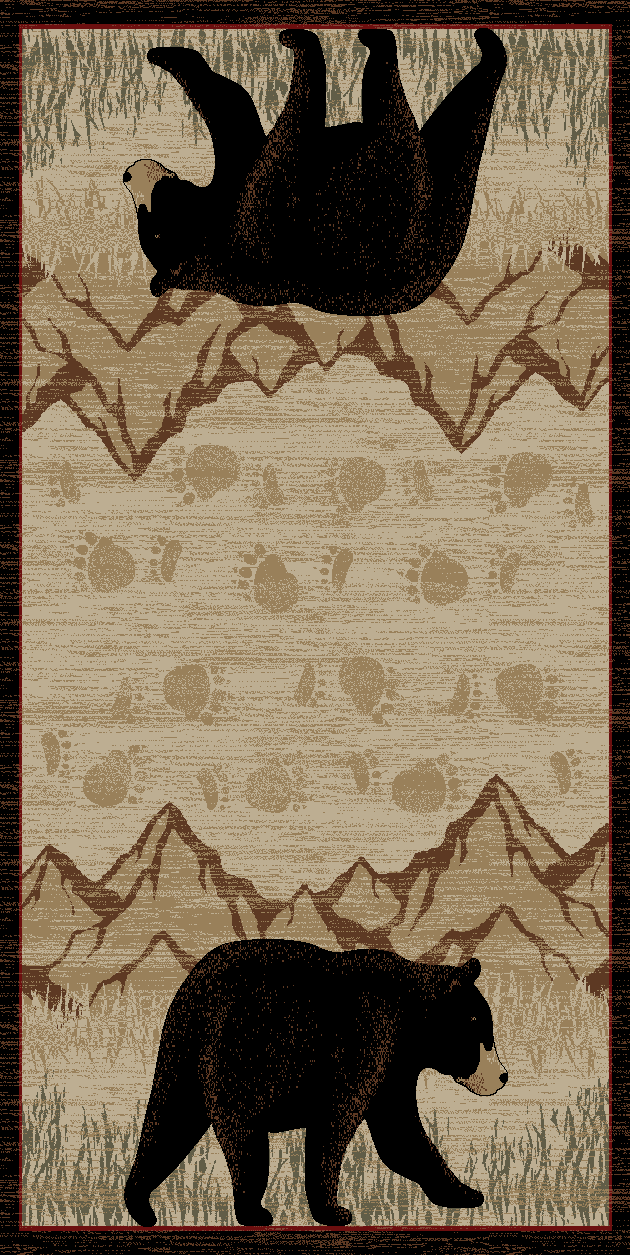 Mayberry Rugs Granite Falls Highland Beige Area Rug – Rustic Lodge Rug Mayberry Rug