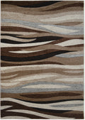 Mayberry Rugs Tacoma Impulse Brown Area Rug – Modern Lodge Rug Mayberry Rug
