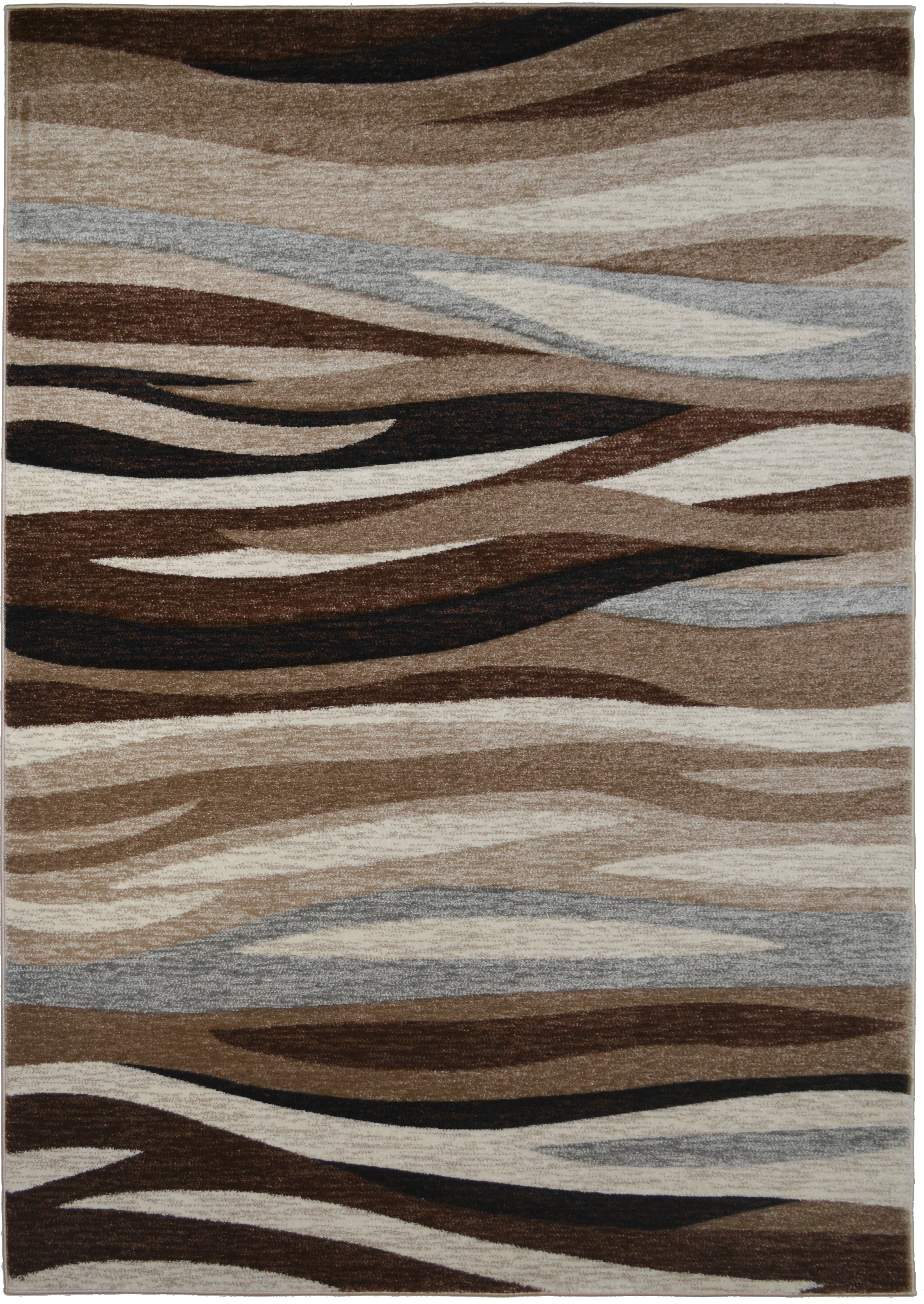 Mayberry Rugs Tacoma Impulse Brown Area Rug – Modern Lodge Rug Mayberry Rug