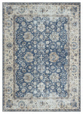 Mayberry Rugs Vintage Thebes Blue Area Rug – Distressed Traditional Rug Mayberry Rug