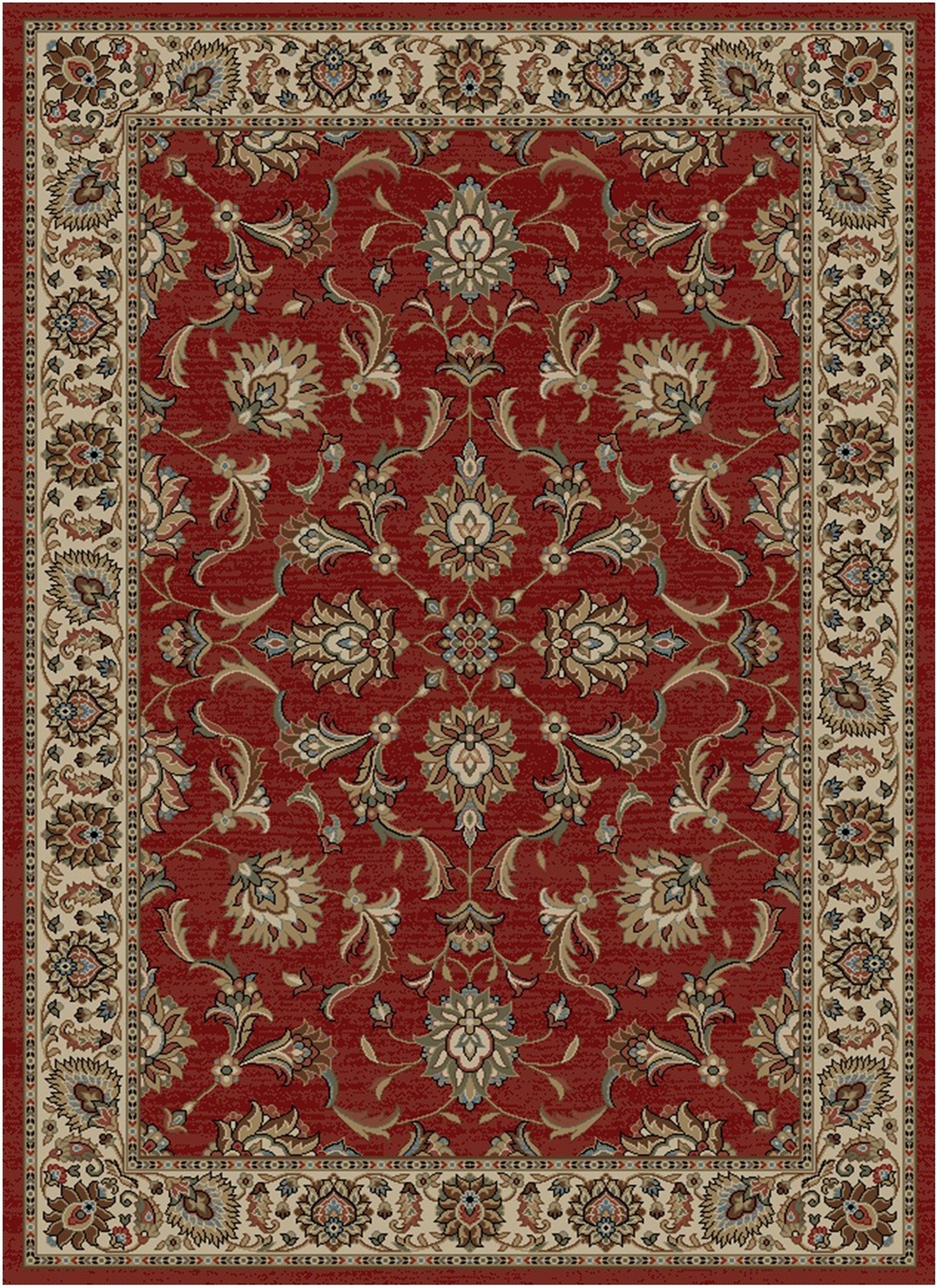 Mayberry Rugs Home Town Ambassador Claret Area Rug – Traditional Home Decor Rug Mayberry Rug